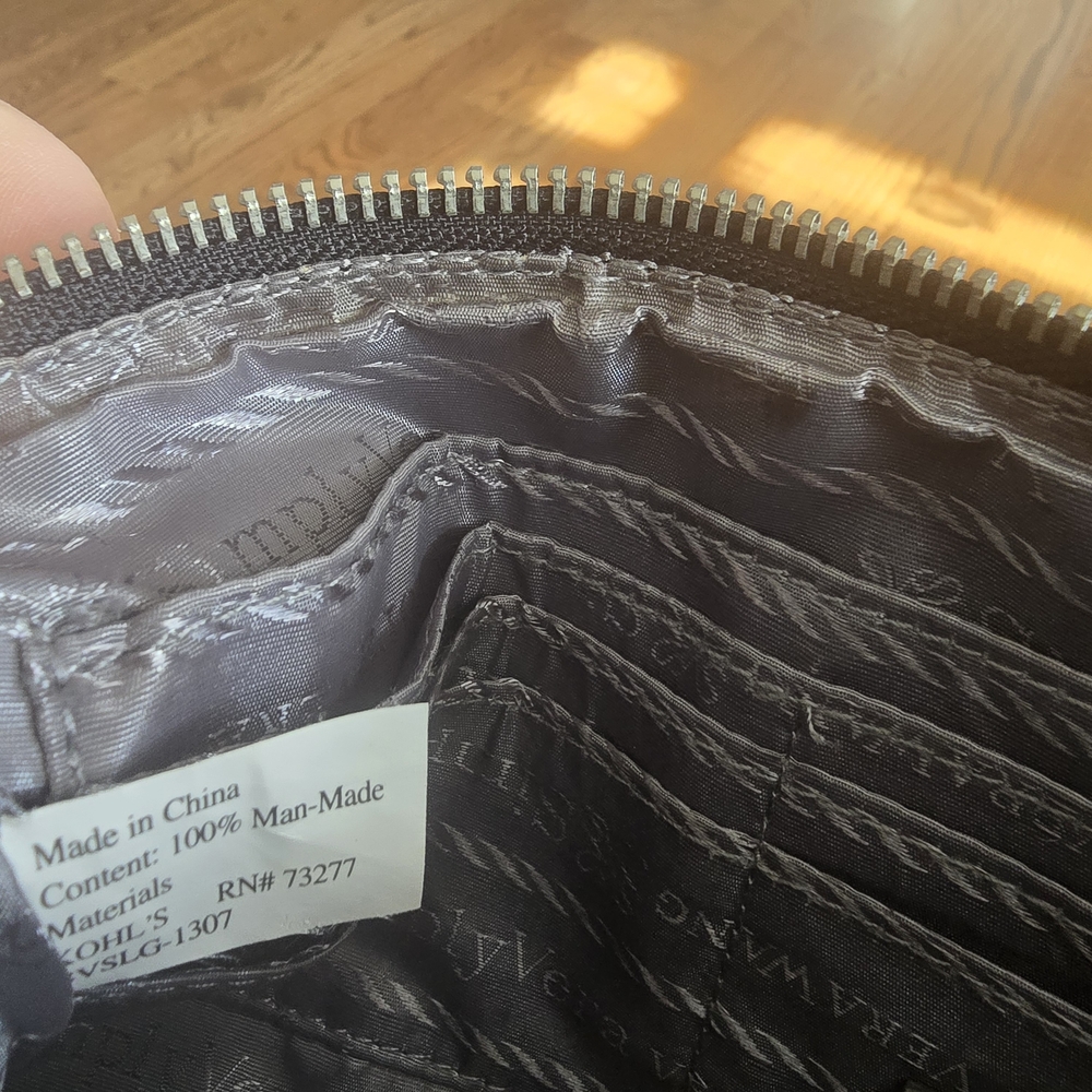 Simply Vera Vera Wang Black Textured Mini Bag - Picture 6 of 10